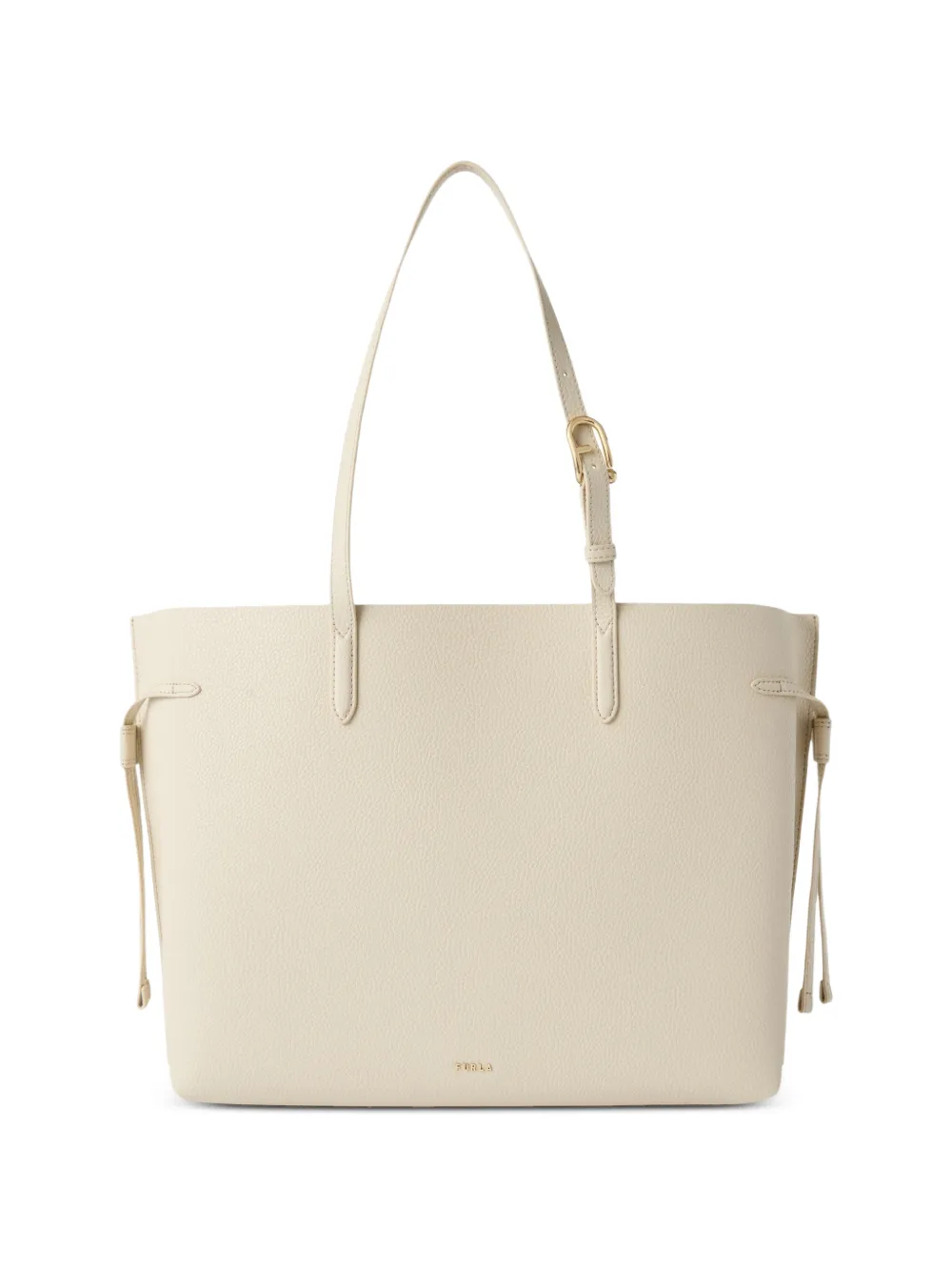 Furla Grote Ava leren shopper Beige
