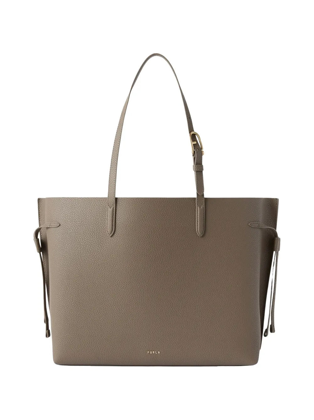 Furla Ava grote leren shopper Grijs