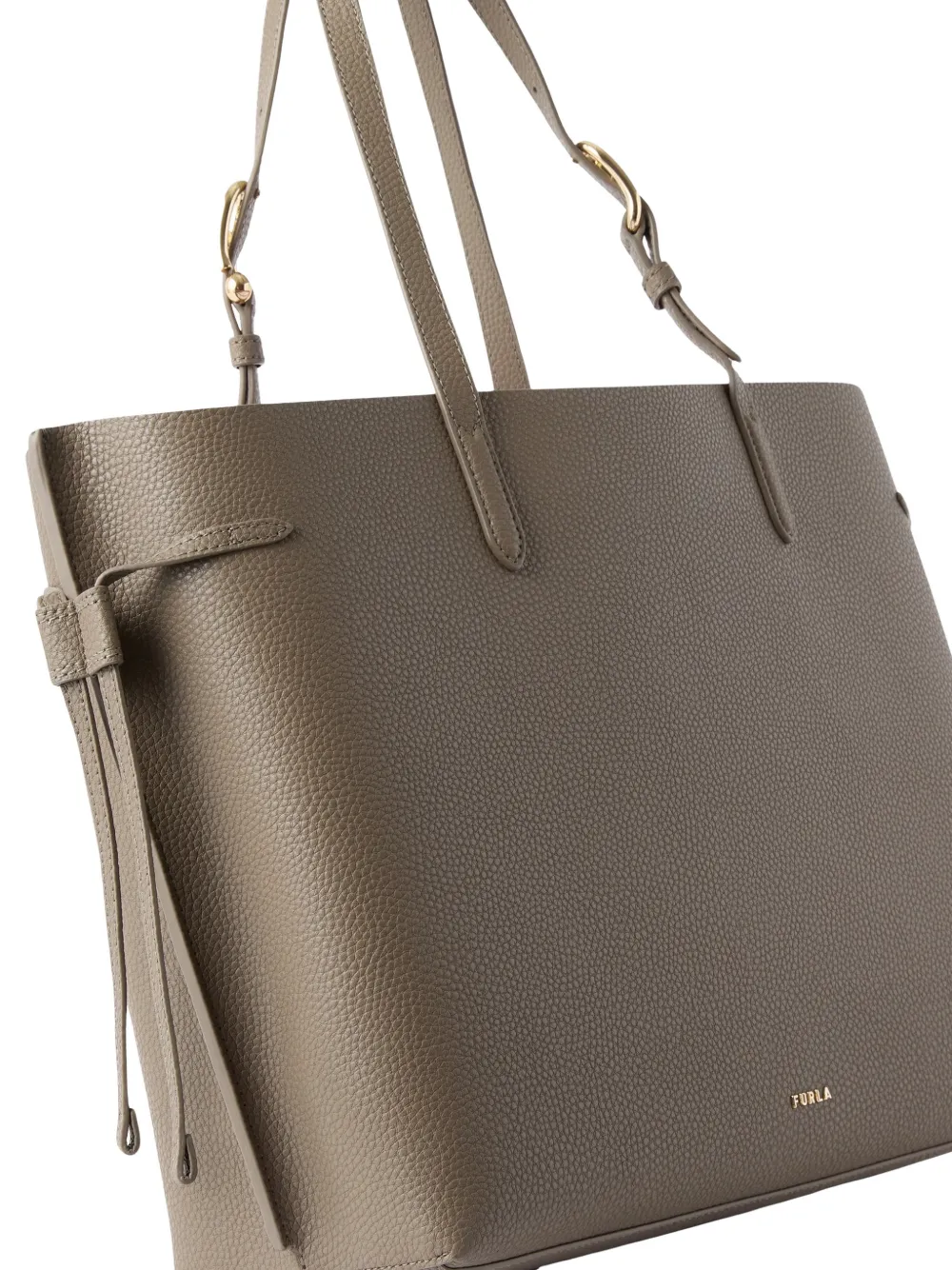 Furla Ava grote leren shopper Grijs