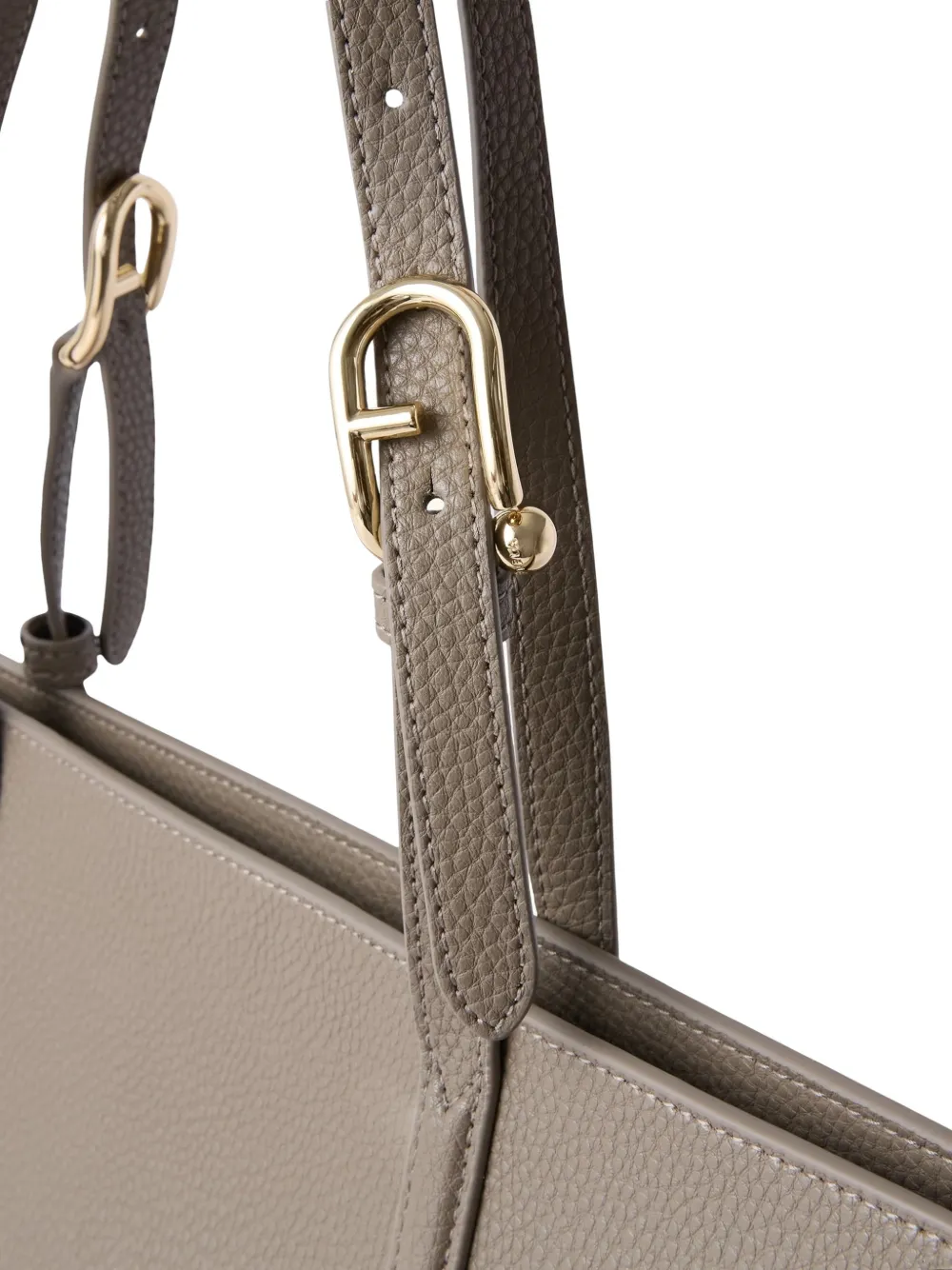 Furla Grote Ava leren shopper Bruin
