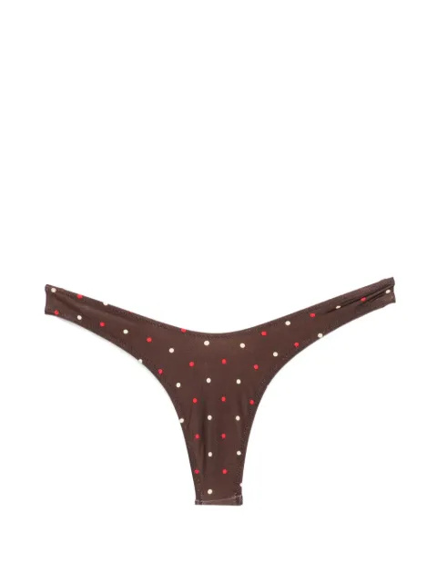 Frankies Bikinis Full Moon polka-dot bikini bottoms
