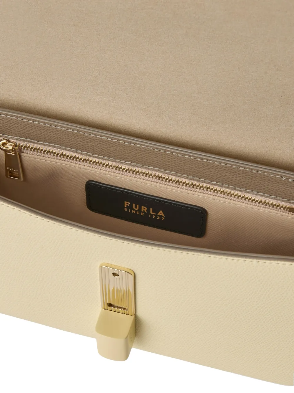 Furla Kleine tweekleurige crossbodytas Beige