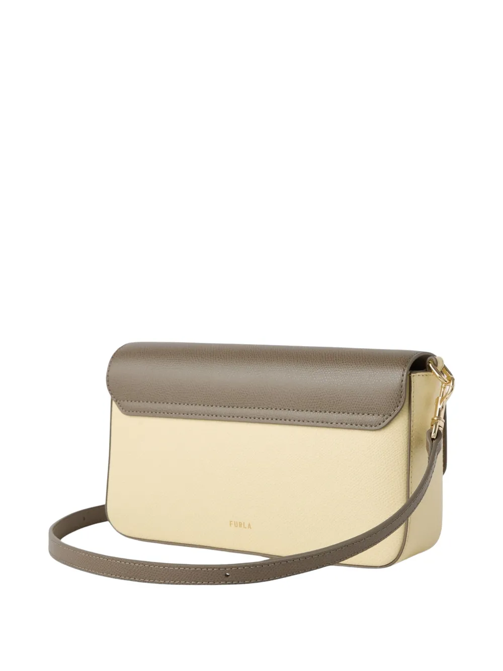 Furla Kleine tweekleurige crossbodytas Beige