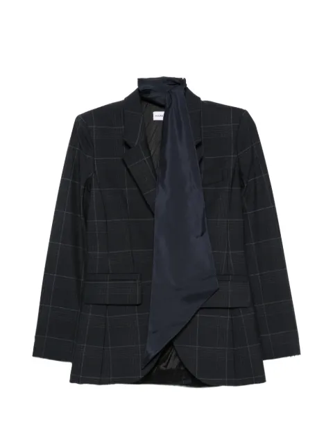 Marella check-pattern single-breasted jacket