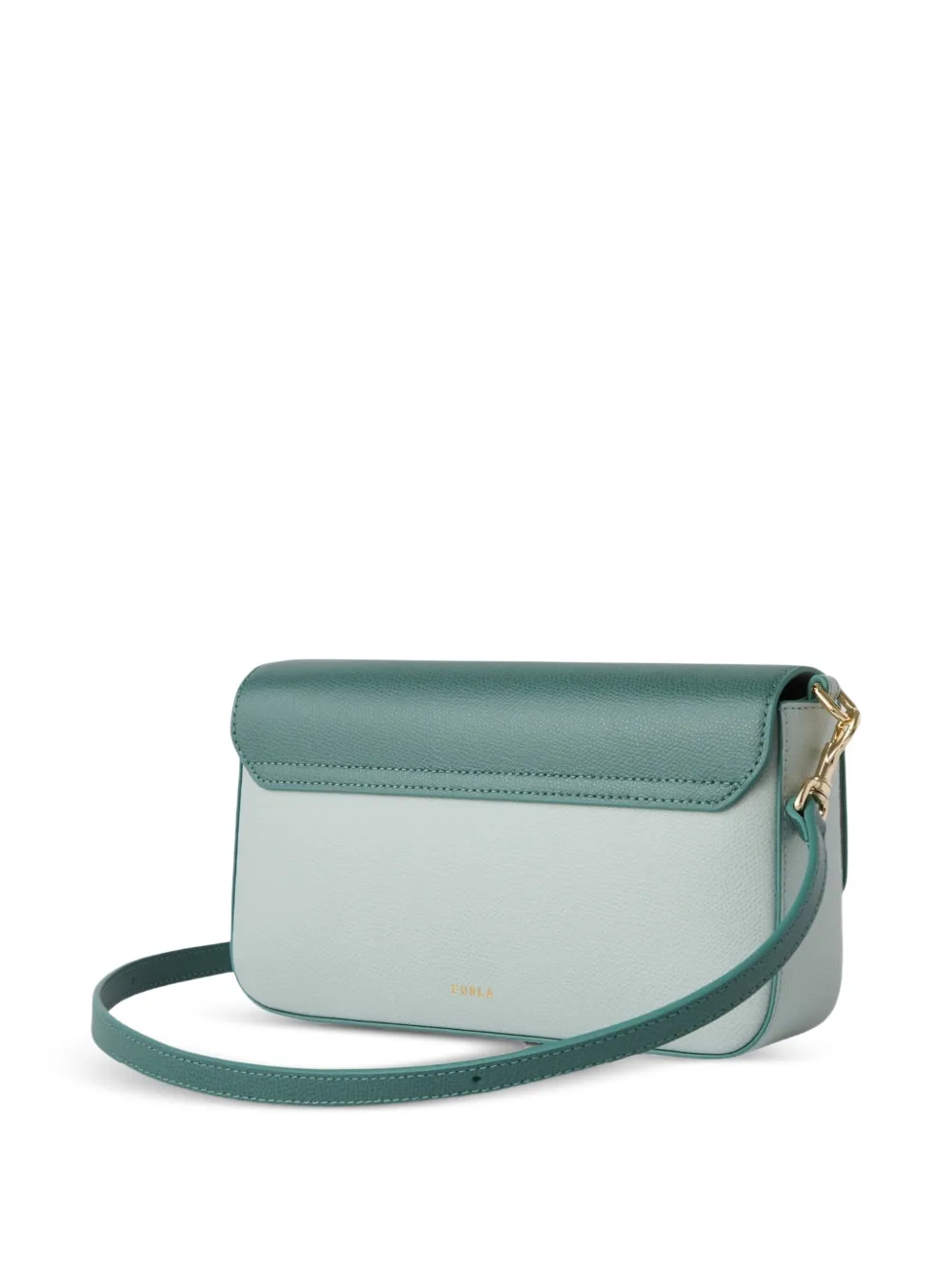Furla Kleine tweekleurige crossbodytas Groen