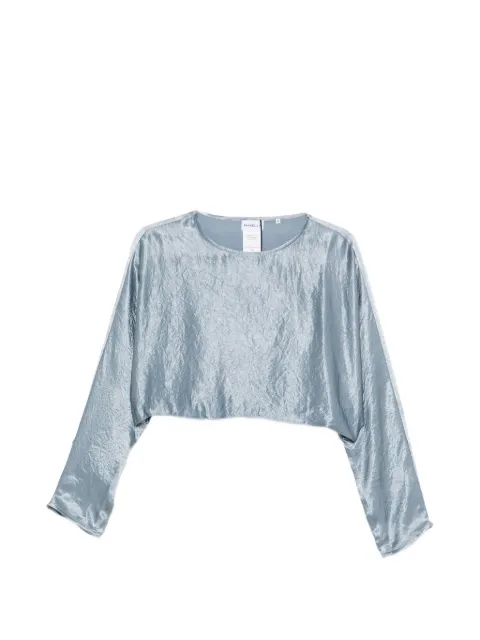 Marella crinkled cropped blouse