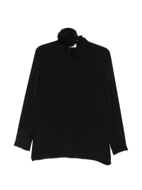 Marella concealed-front shirt
