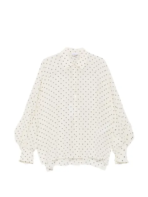 Marella polka-dot silk shirt