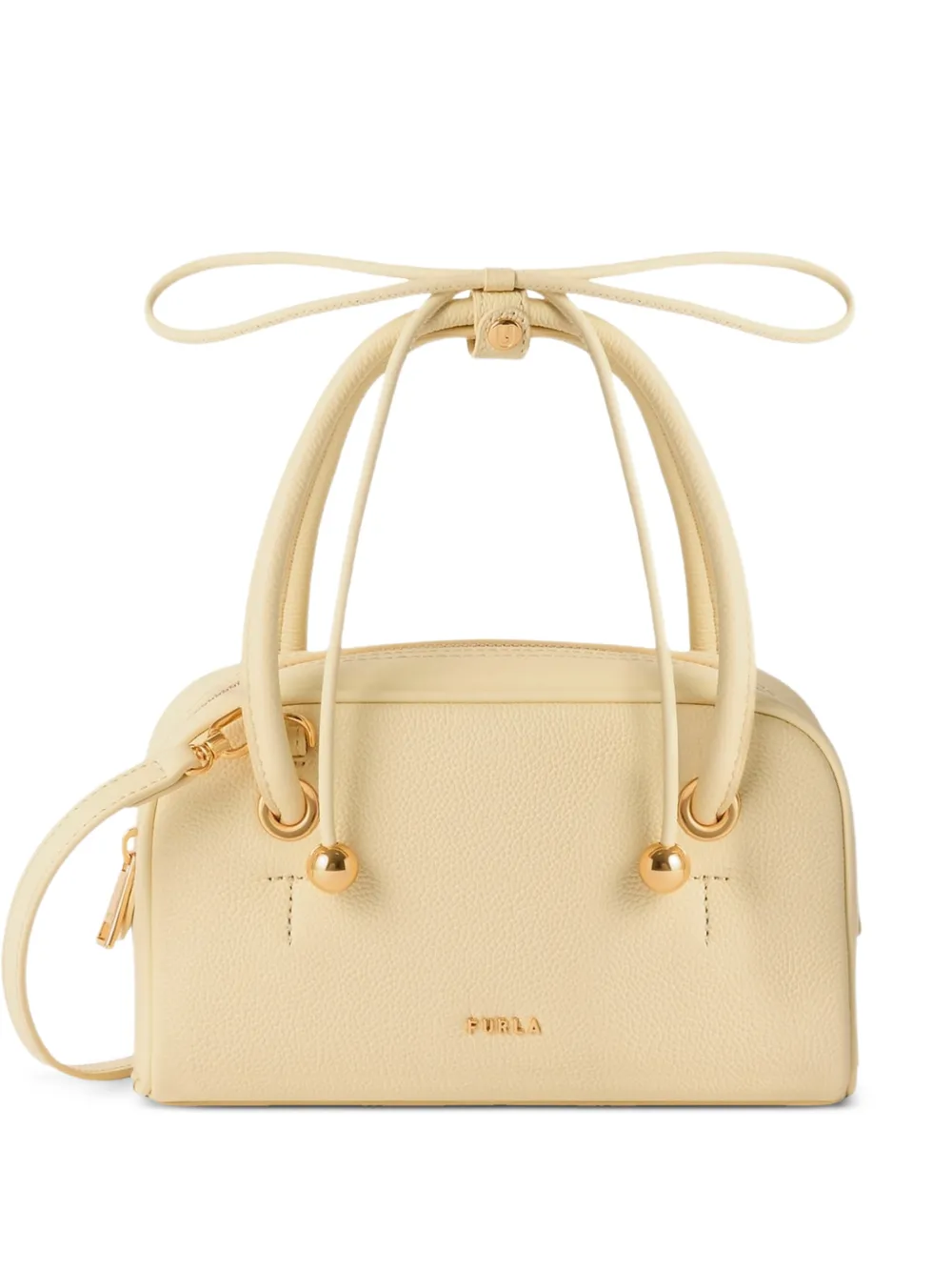 Furla Dome leather tote bag - Giallo