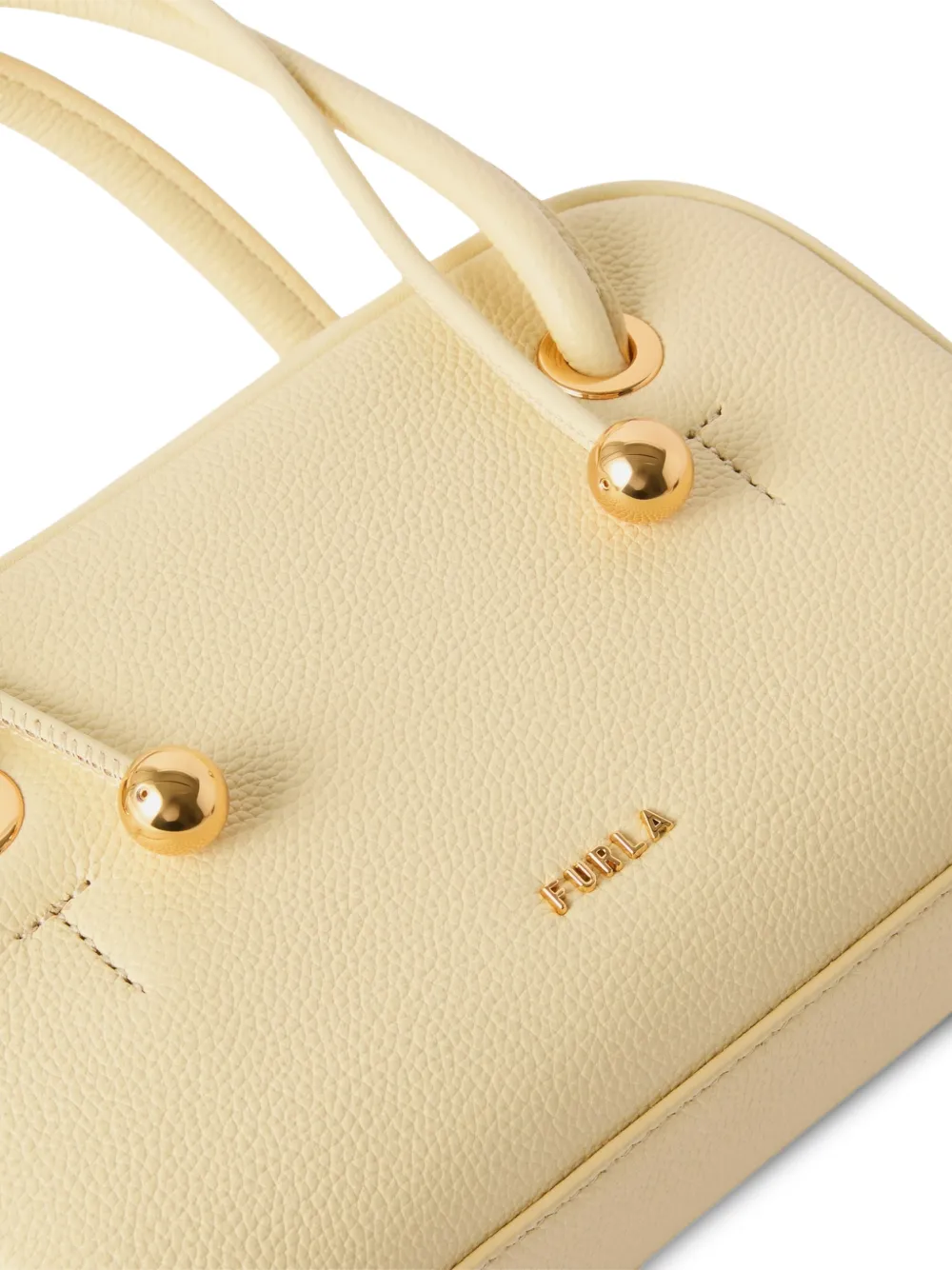 Furla Dome leren shopper Geel