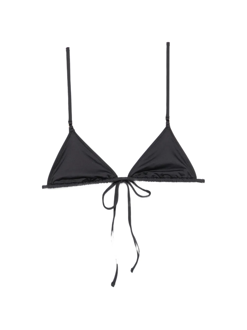 Frankies Bikinis Elena triangle tie-fastening bikini top - Schwarz