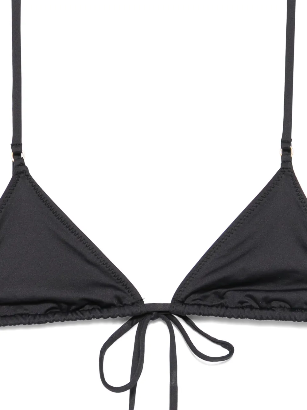 Frankies Bikinis Elena bikinitop met striksluiting Zwart