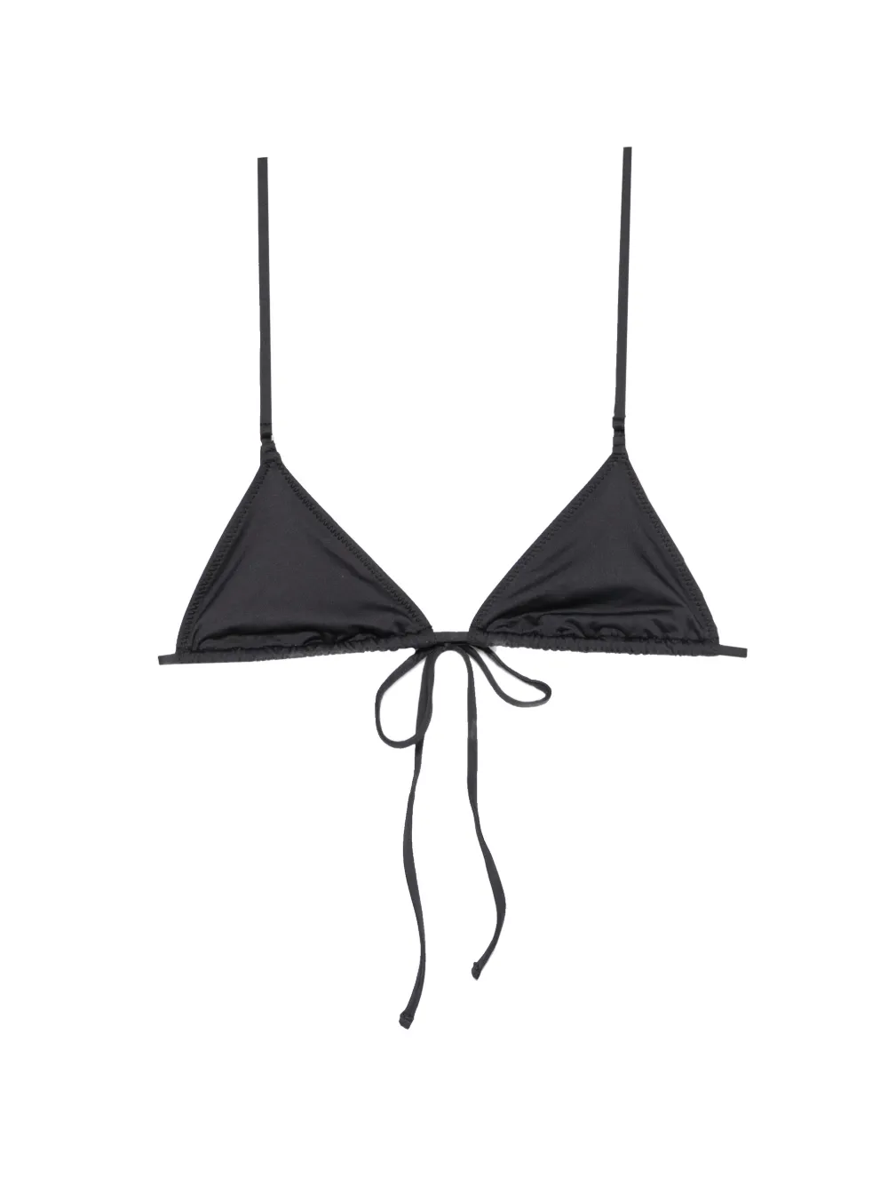 Frankies Bikinis Elena triangle tie-fastening bikini top - Nero