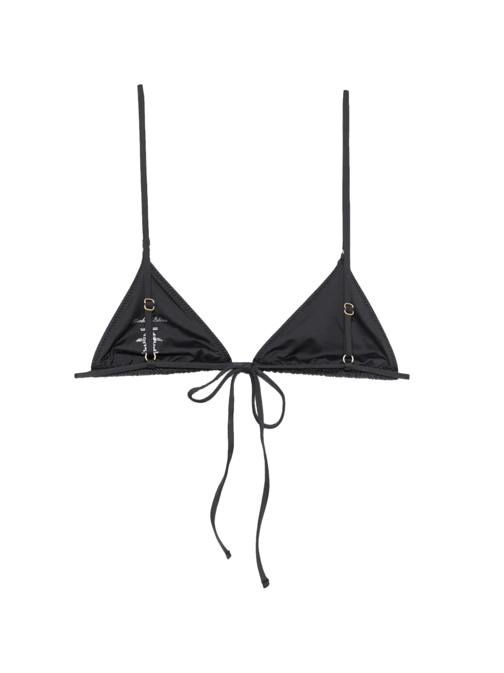 Frankies Bikinis Elena bikinitop met striksluiting Zwart