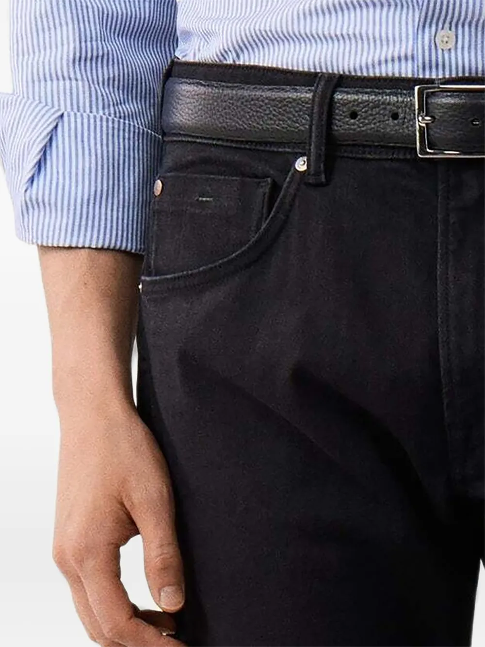 Hackett London Straight jeans Zwart