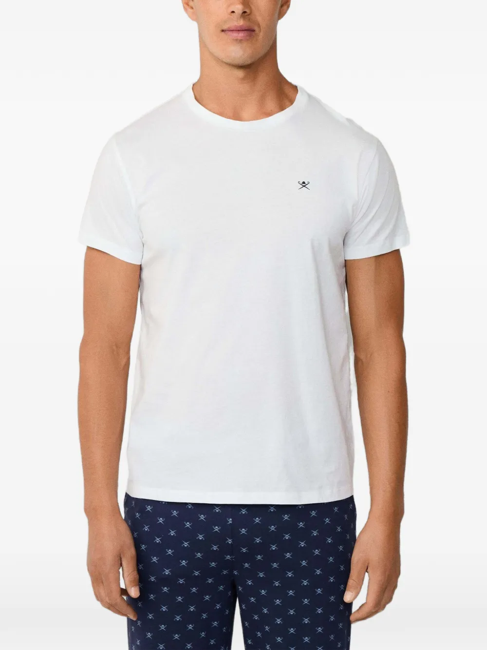 Hackett London embroidered-logo T-shirt Wit