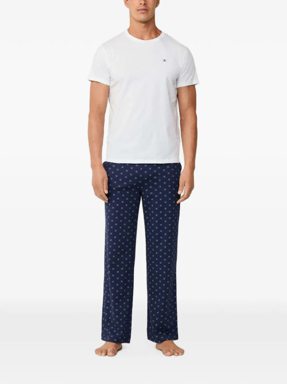 Hackett London embroidered-logo T-shirt Wit
