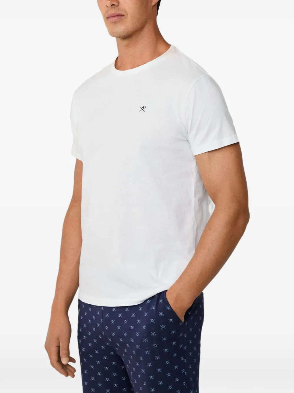 Hackett London embroidered-logo T-shirt Wit