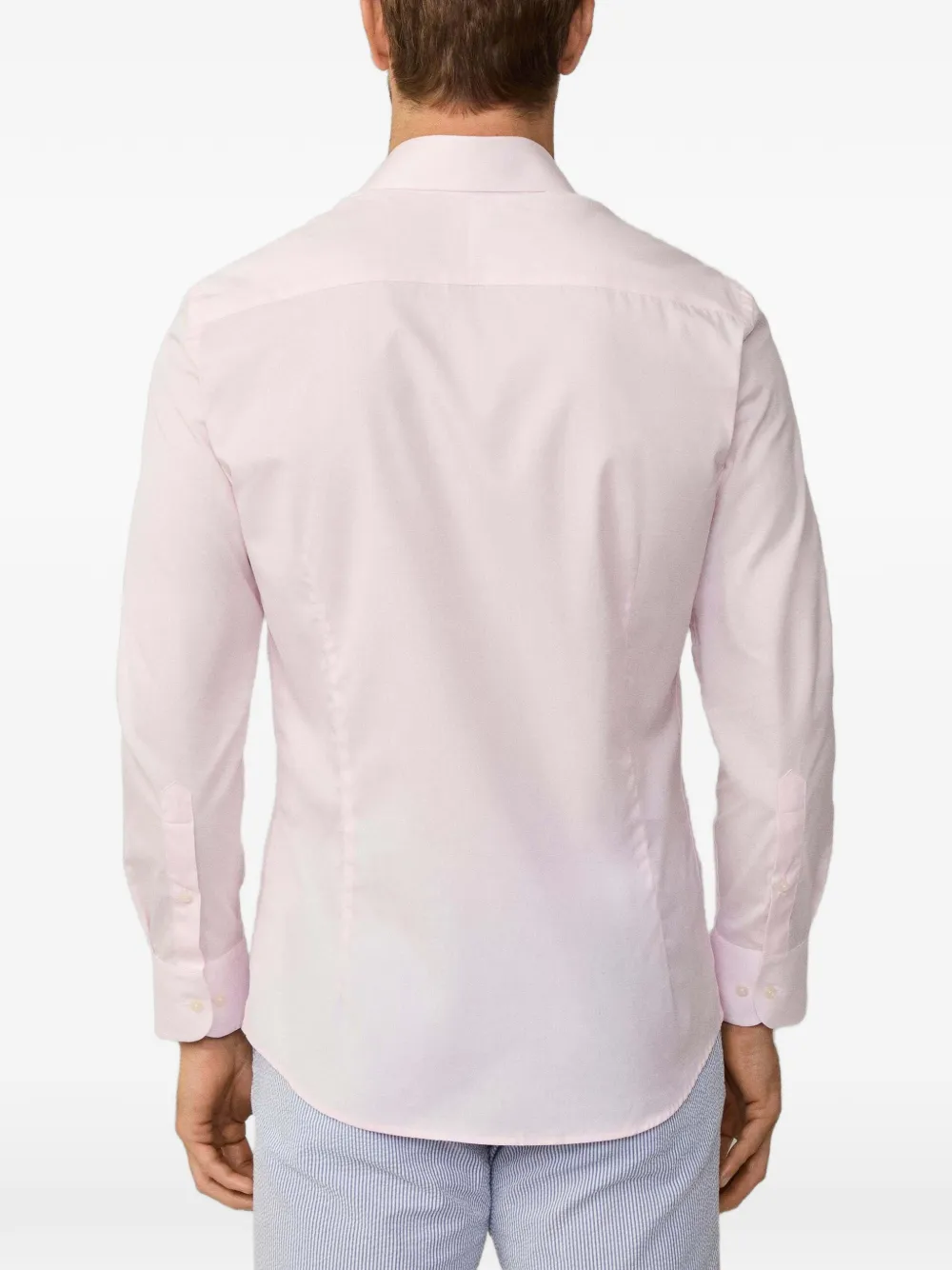 Hackett London Popeline overhemd Roze