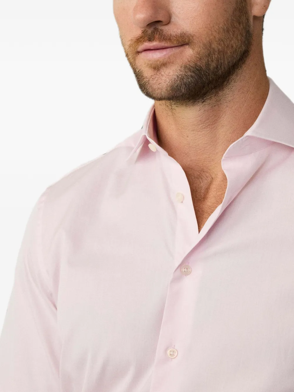 Hackett London Popeline overhemd Roze