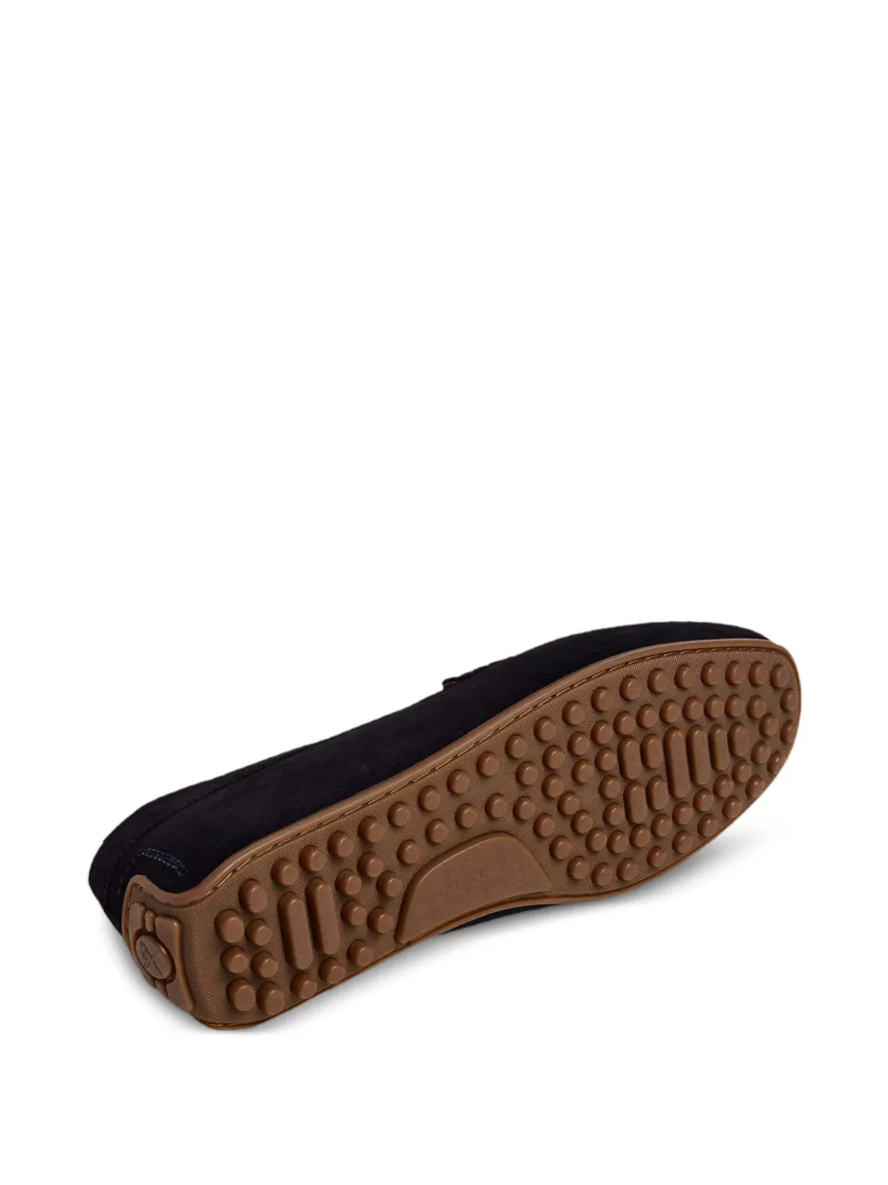 Hackett London Driver Saddle suède loafers Blauw