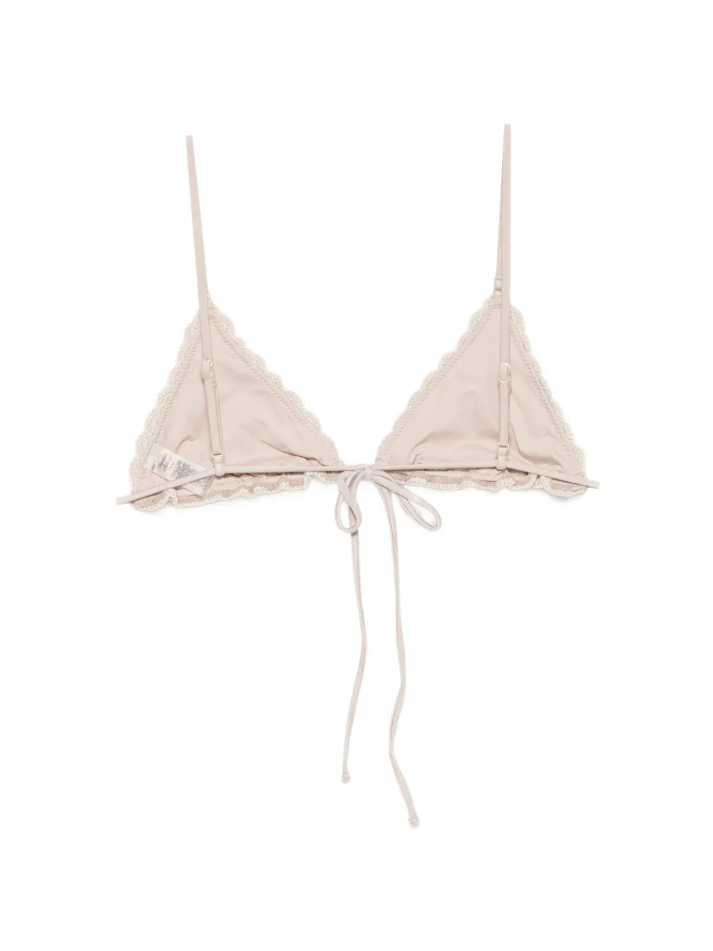 Frankies Bikinis Elena gehaakte triangel bikinitop Beige