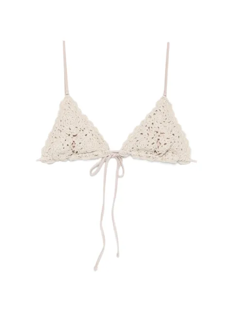 Frankies Bikinis Top bikini Elena a triangolo all'uncinetto