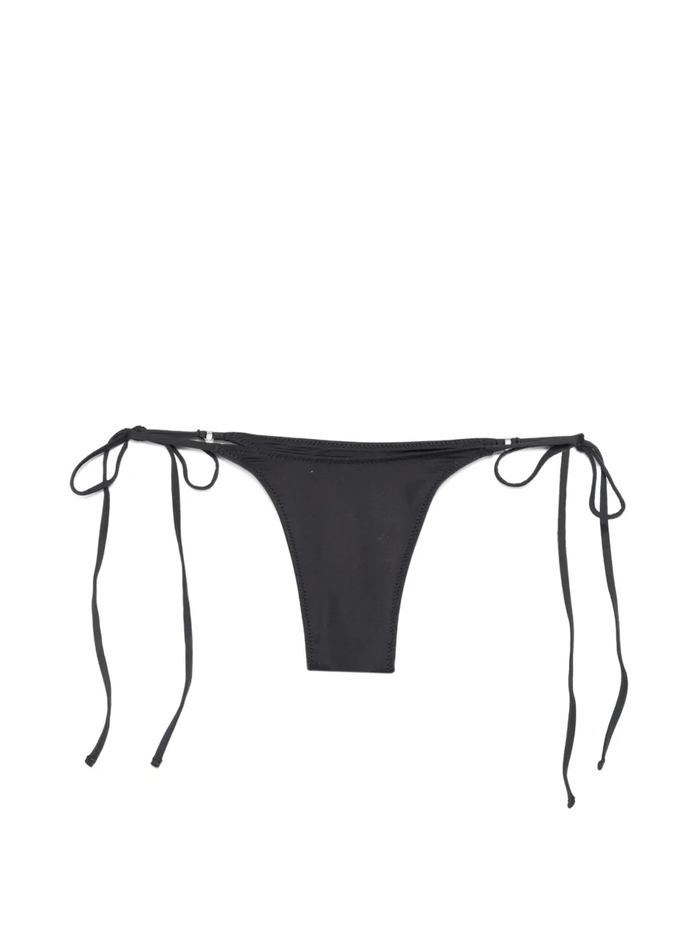 Frankies Bikinis Elena bikinislip met gestrikte zijkant Zwart
