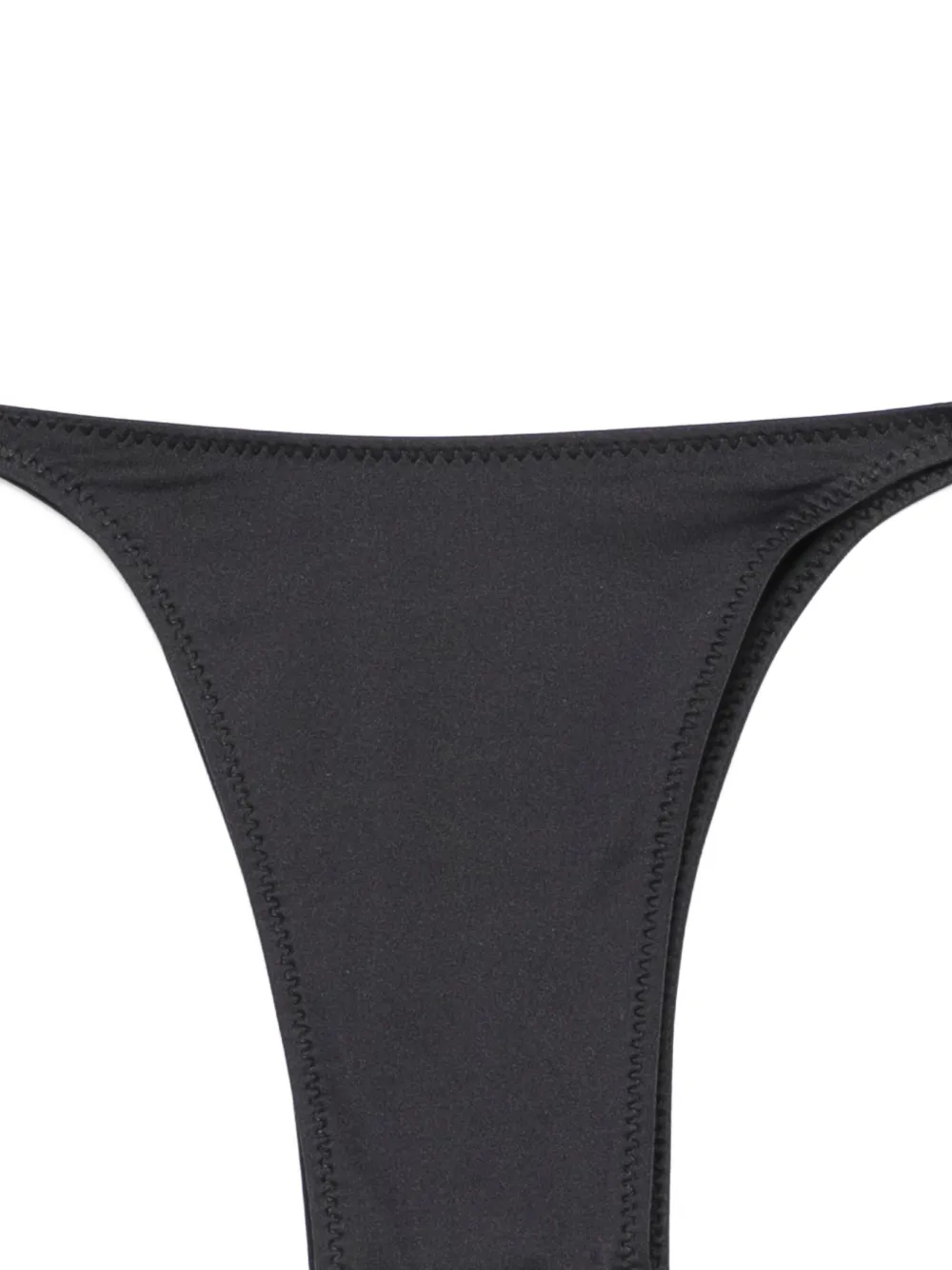 Frankies Bikinis Elena bikinislip met gestrikte zijkant Zwart