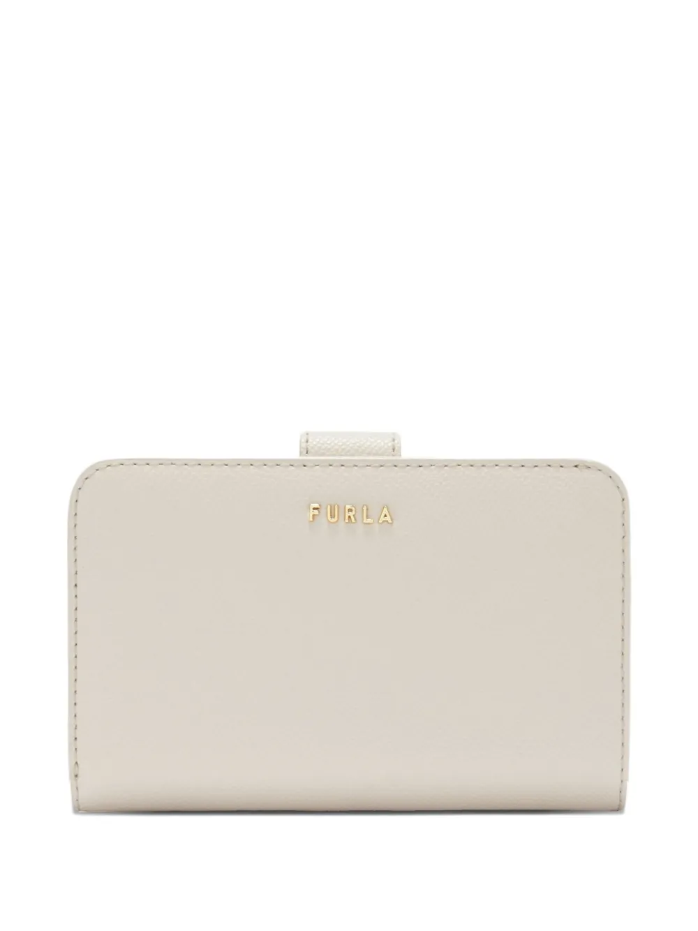 Furla logo-plaque leather wallet - Bianco