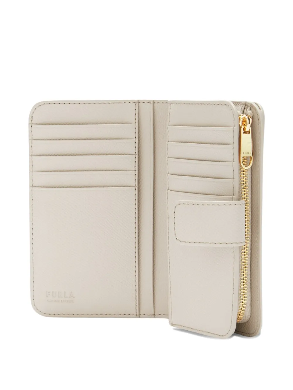 Furla Portemonnee met logoplakkaat Wit