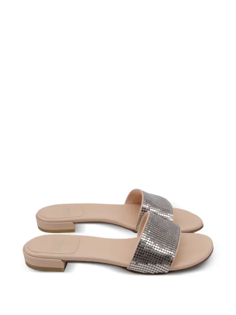 Stuart Weitzman embellished slide sandals