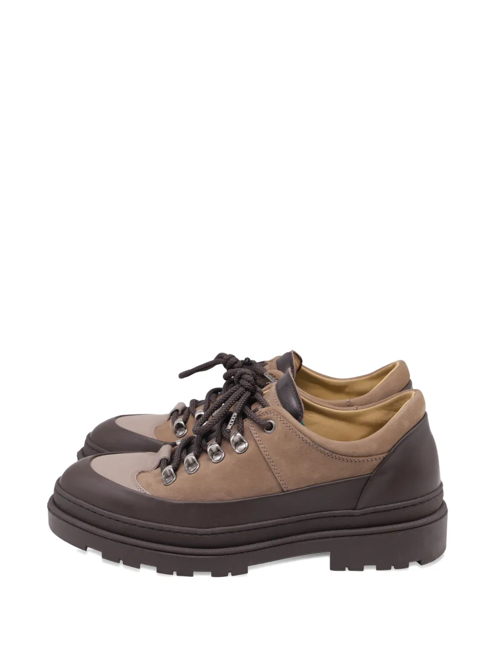 Brunello Cucinelli Vintage lace-up hiking boots - Braun