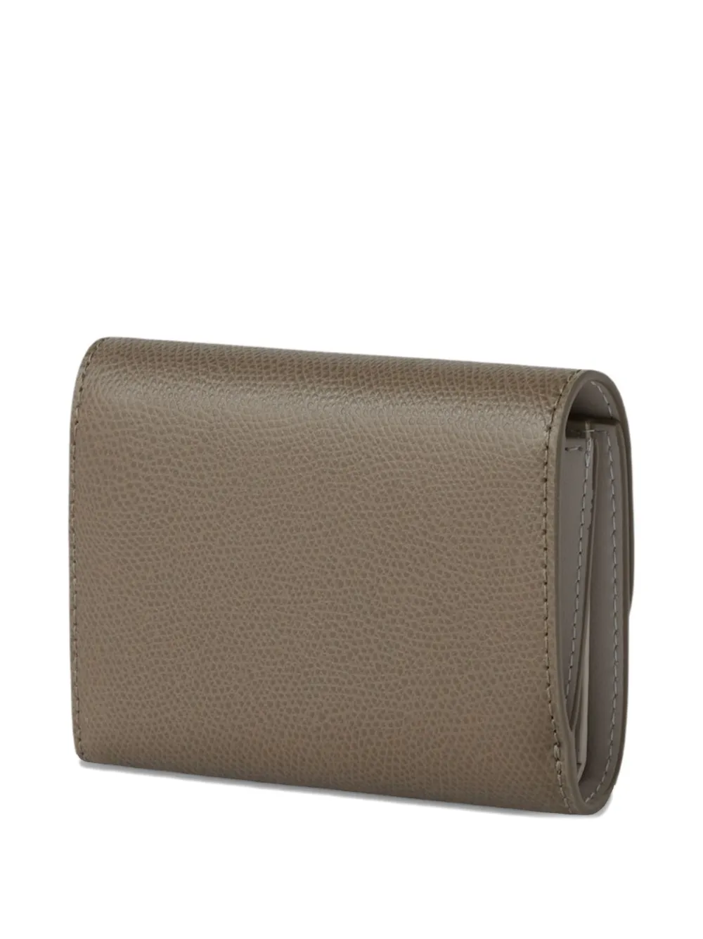Furla Kleine Compact leren portemonnee Bruin