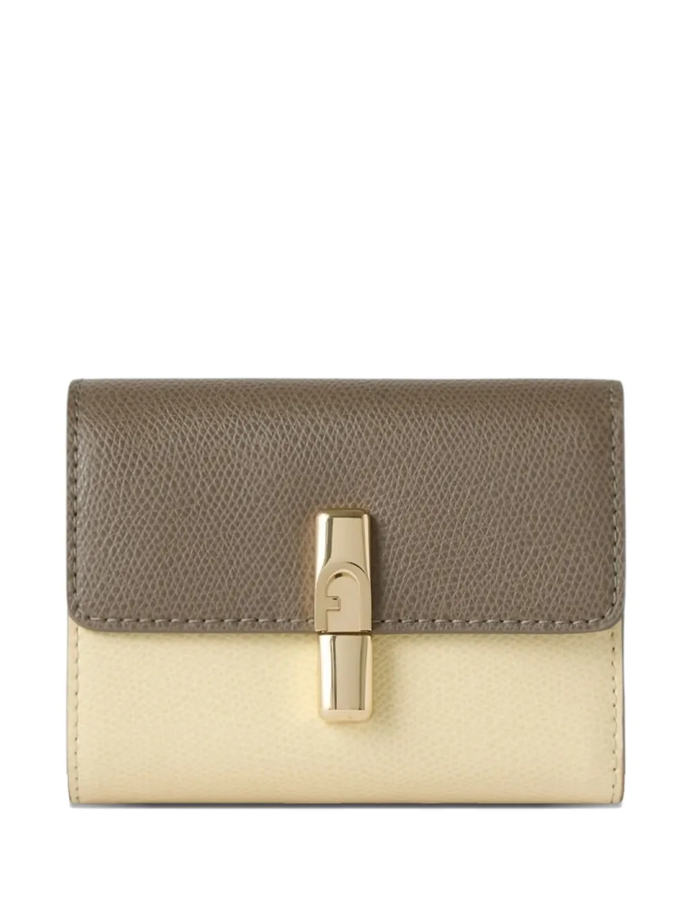 Furla small Compact leather wallet - Marrone
