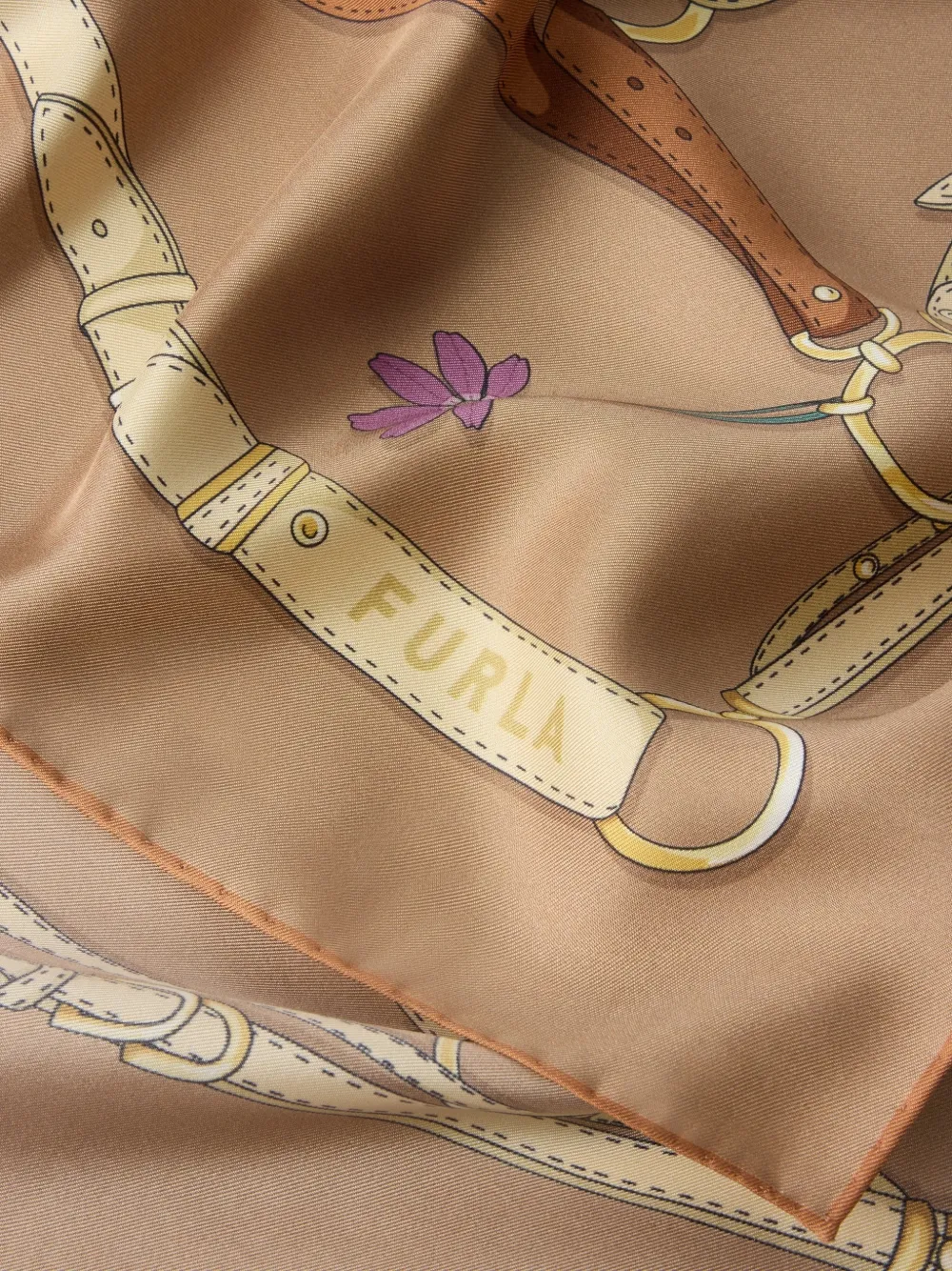 Furla Tortona carré sjaal Beige