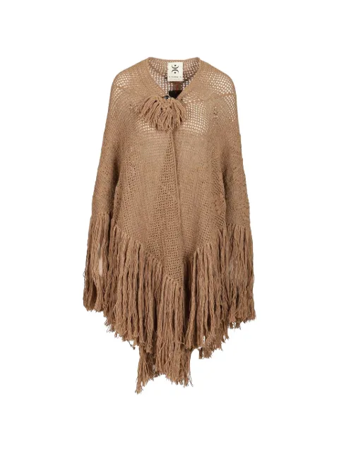 Chiara Is Peonia fringe-trimmed shawl