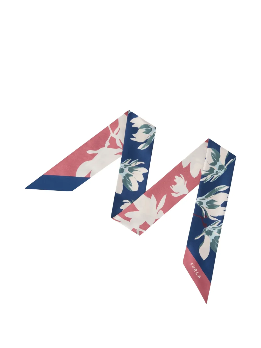 Furla Metropolis floral-print scarf - Blu