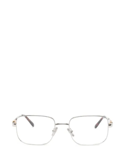 Miu Miu Eyewear logo-plaque square-frame glasses