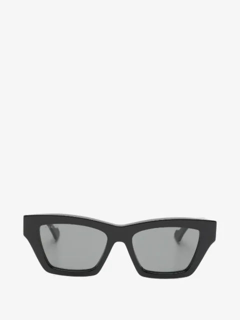 Gucci Eyewear lentes de sol con armazón cuadrada y motivo Double G
