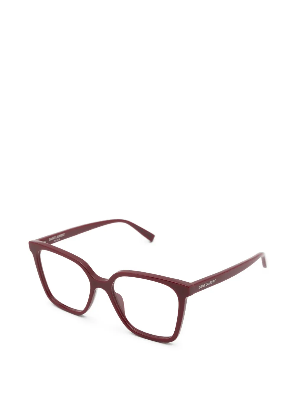Saint Laurent Eyewear Bril met vierkant montuur Rood