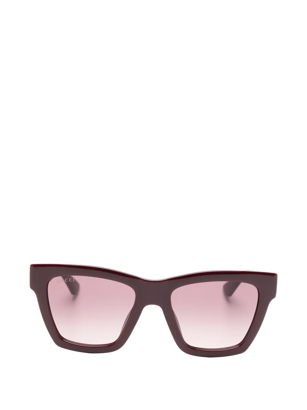 Gucci Eyewear Interlocking G square-frame sunglasses - Rosso