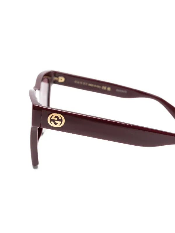 Gucci Eyewear インターロッキングG スクエアフレーム サングラス