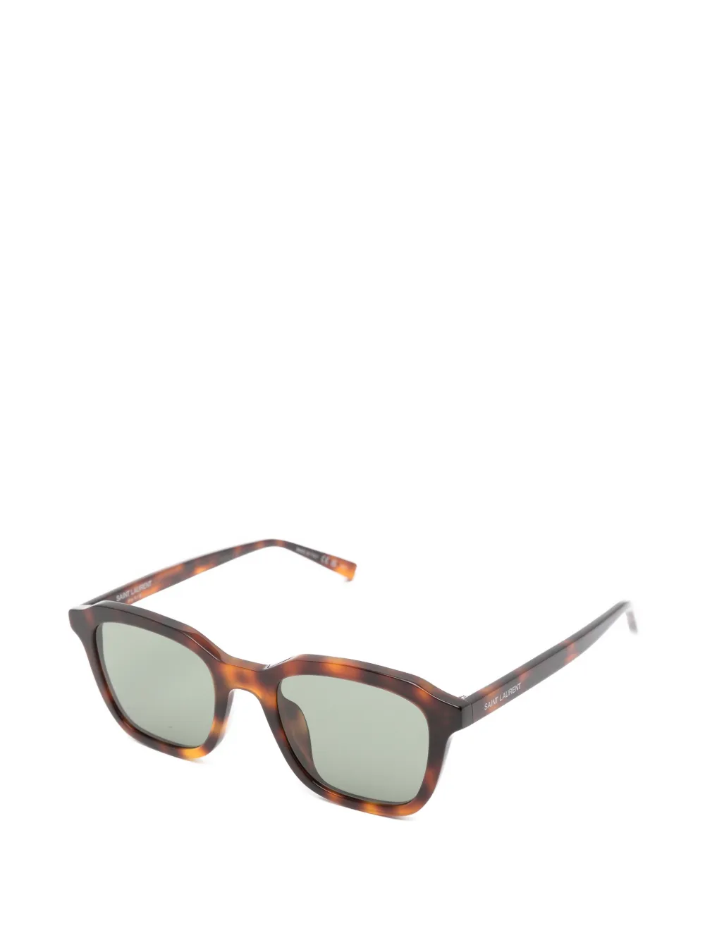 Saint Laurent Eyewear Zonnebril met vierkant montuur Bruin