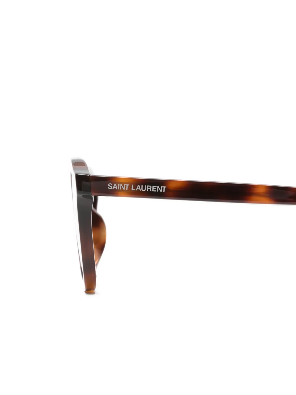 Saint Laurent Eyewear Zonnebril met vierkant montuur Bruin