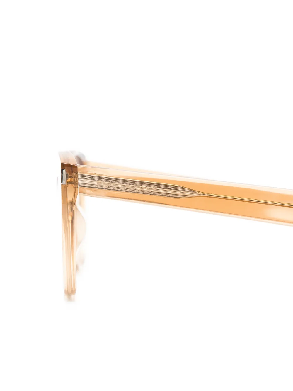 Saint Laurent Eyewear Bril met rond montuur Beige