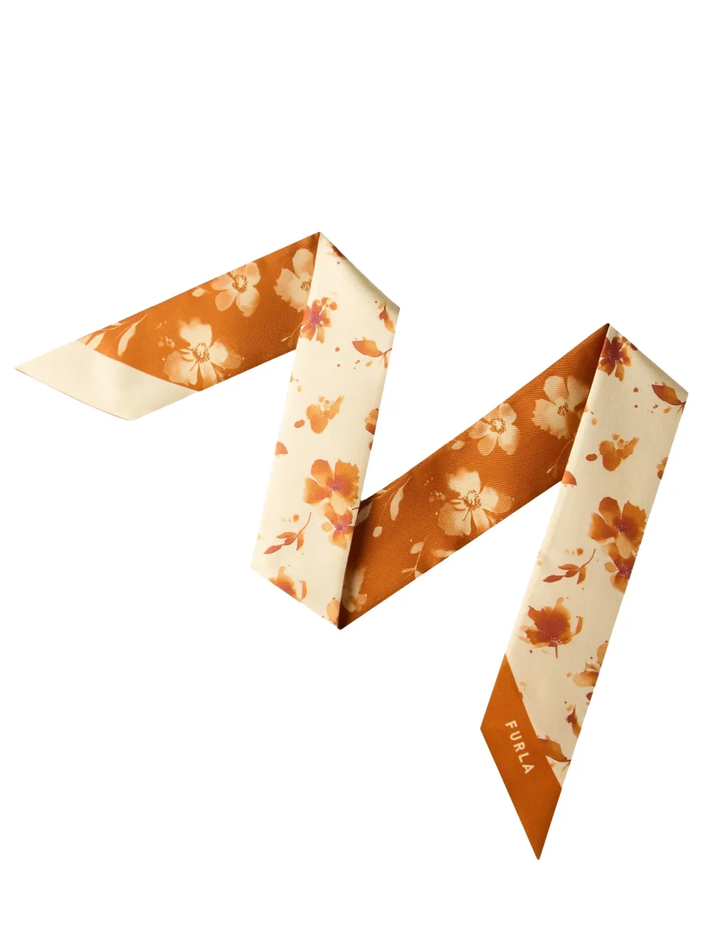 Furla Metropolis sjaal met bloemen-print Oranje