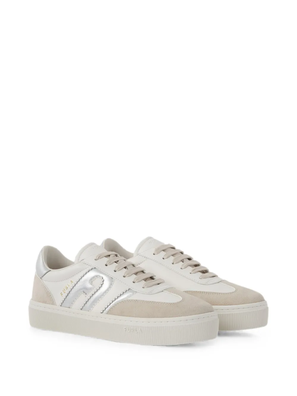 Furla Allegra leather sneakers Wit