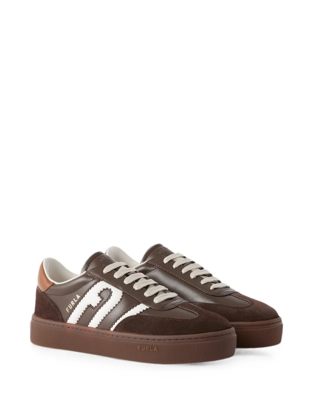 Furla Allegra panelled sneakers Bruin