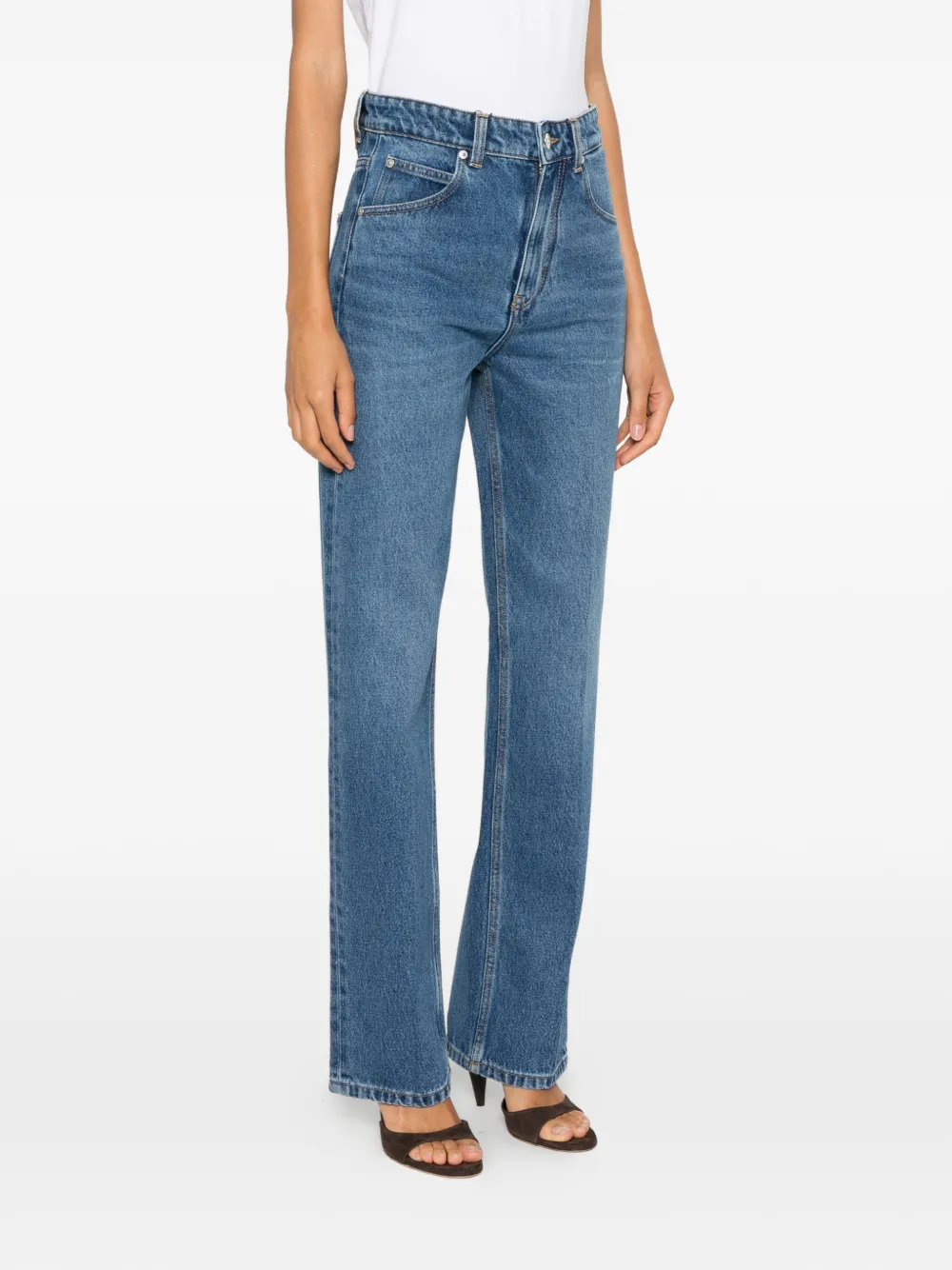 Victoria Beckham Julia denim jeans Blauw